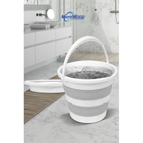 12,8 Lt Katlanır Silikon Su Kovası Banyo Temizlik Kovası 12,8 Lt Katlanır Silikon Su Kovası Banyo Temizlik Kovası
