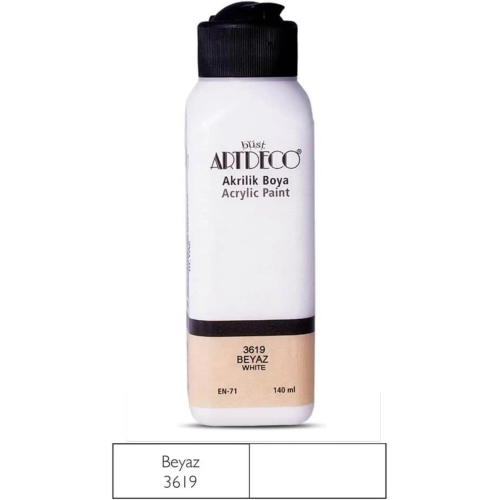 140ml Akrilik Boya Beyaz / 3619 140ml Akrilik Boya Beyaz / 3619
