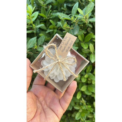 15 Adet Süslemeli Lotus Mum, Nikah Şekeri, Doğum, Sünnet, Düğün Nişan Söz, Kına, Doğum Günü