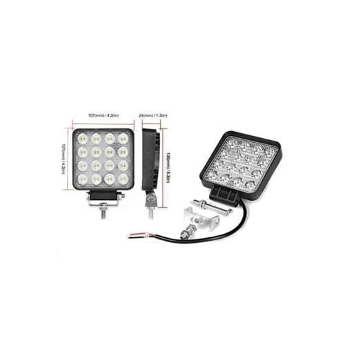 16 Ledli Geri Vites Lambası 12-24v 48w Offroad Projektör Çalışma Lambası 16 Ledli Geri Vites Lambası 12-24v 48w Offroad Projektör Çalışma Lambası
