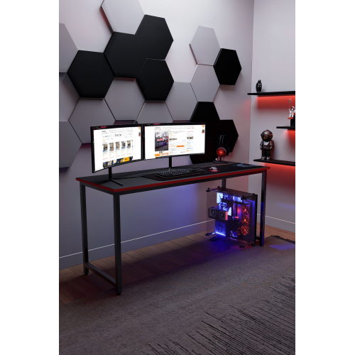 160x60cm Oyuncu Masası - Gamer Desk - Gaming Masa - Bilgisayar Masası | 160cm x 60cm | Ayarlı Ayak