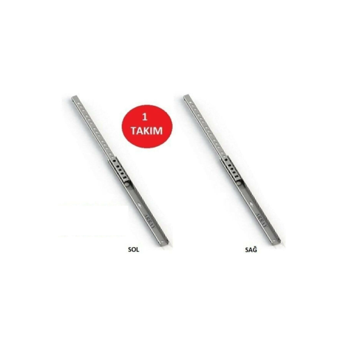 17mm 35cm Teleskopik Ray Çekmece Kızağı Çekmece Rayı (17X342) Vida Dahil 17mm 35cm Teleskopik Ray Çekmece Kızağı Çekmece Rayı (17X342) Vida Dahil