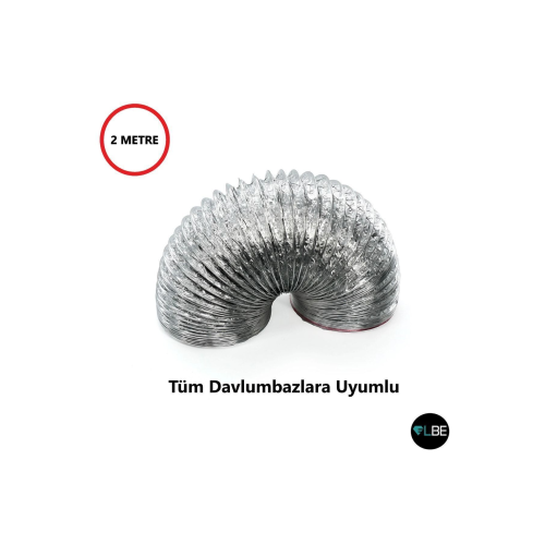 2 Metre Aspiratör Davlumbaz Havalandırma Borusu Tüm Davlumbazlara Uyumlu Q 127 Mm 2 Metre Aspiratör Davlumbaz Havalandırma Borusu Tüm Davlumbazlara Uyumlu Q 127 Mm