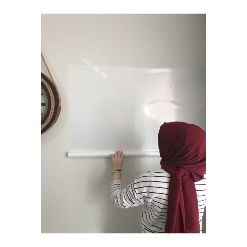 2 Tane 60x100 Beyaz Statik Akıllı Kağıt Yazı Tahtası Duvar,cama, Tahtaya Uygulanır Yapışkansız
