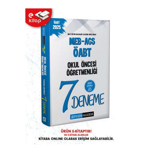 2025 MEB-AGS-ÖABT Okul Öncesi Öğretmenliği Tamamı Çözümlü 7 E-Deneme 2025 MEB-AGS-ÖABT Okul Öncesi Öğretmenliği Tamamı Çözümlü 7 E-Deneme