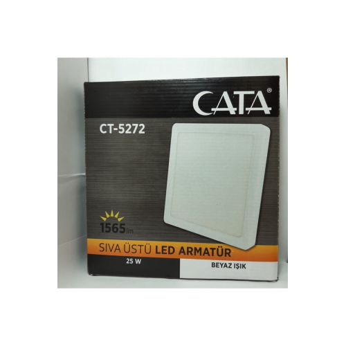 25w Sıva Üstü Kare Led Panel Armatür 6500k (BEYAZ) Ct-5272