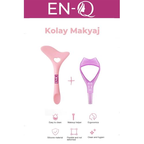 3 In 1 Kolay Maskara Rimel Ruj Eyeliner Çekme Aparatı Kirpik Fırçası