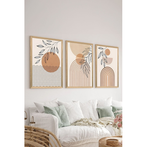 3 Parça Çerçeve Görünümlü Mdf Tablo Seti 3 Parça Çerçeve Görünümlü Mdf Tablo Seti