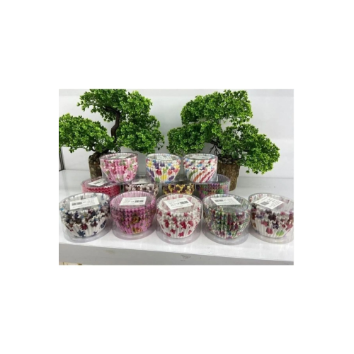 300 Adet Muffin Cupcake Kağıdı, Renkli Kağıt Muffin Kek Kalıbı Desenli 300 Adet Muffin Cupcake Kağıdı, Renkli Kağıt Muffin Kek Kalıbı Desenli