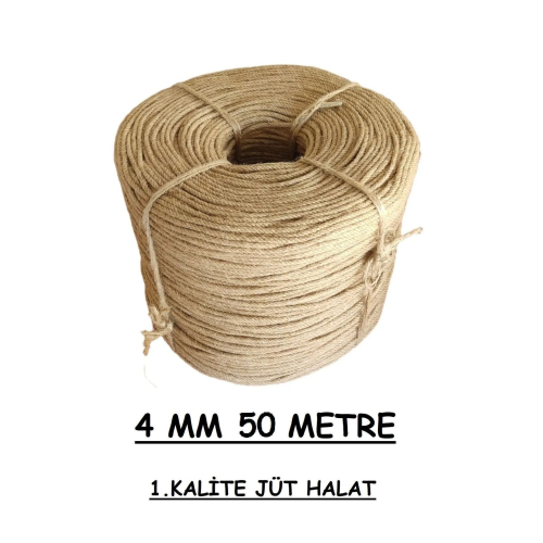 4 Mm 50 Metre Jüt Halat Ip 1. Kalite Hasır Ip Kendir Ip 4 Mm 50 Metre Jüt Halat Ip 1. Kalite Hasır Ip Kendir Ip