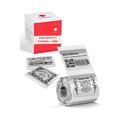 40x30mm/230adet Şeffaf Etiket - M110/m221/m220/m120/m200/m110s Uyumlu Çok Amaçlı Xp-tt4030-230