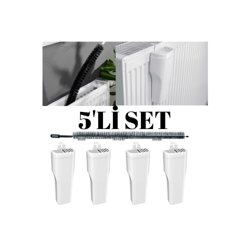 5'li Set- 4 Adet Oda Nemlendirici Kalorifer Petek Suluğu,1 Petek Temizleyici, Deco 5'li Set- 4 Adet Oda Nemlendirici Kalorifer Petek Suluğu,1 Petek Temizleyici, Deco