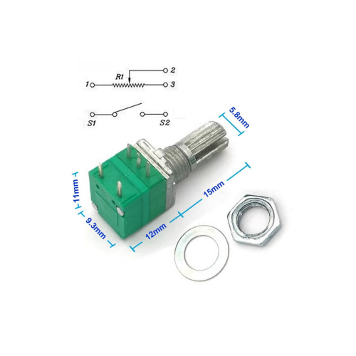 5 Pin 10kohm Potansiyometre B10K Anahtarlı Pot Tırtıklı 15mm Döner Ayarlanabilir Direnç Ses 5 Pin 10kohm Potansiyometre B10K Anahtarlı Pot Tırtıklı 15mm Döner Ayarlanabilir Direnç Ses