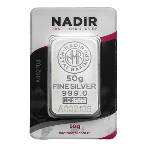 50 Gram Külçe Gümüş 999 Ayar 50 Gram Külçe Gümüş 999 Ayar