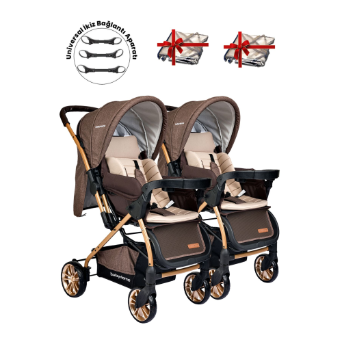 780 Ayrılıp Birleşebilen Çift Yönlü İkiz Bebek Arabası 780 Ayrılıp Birleşebilen Çift Yönlü İkiz Bebek Arabası