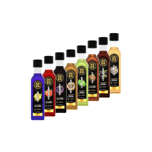 8'li Avantajlı Özel Deneme Seti Gerçek Şeker Pancarı Kahve Ve Kokteyl Şurubu 8x60ml