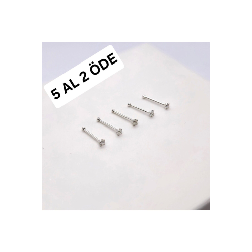 925 Ayar Gümüş ( EKONOMİK 5 ADET )Yuvarlak Zirkon Taşlı 1,5 mm Hızma (5 Al 2 Öde) 925 Ayar Gümüş ( EKONOMİK 5 ADET )Yuvarlak Zirkon Taşlı 1,5 mm Hızma (5 Al 2 Öde)