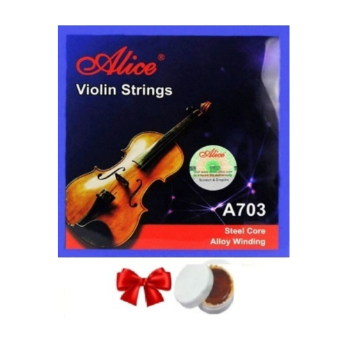 A703 Takım 4/4 Keman Teli + Reçine A703 Takım 4/4 Keman Teli + Reçine