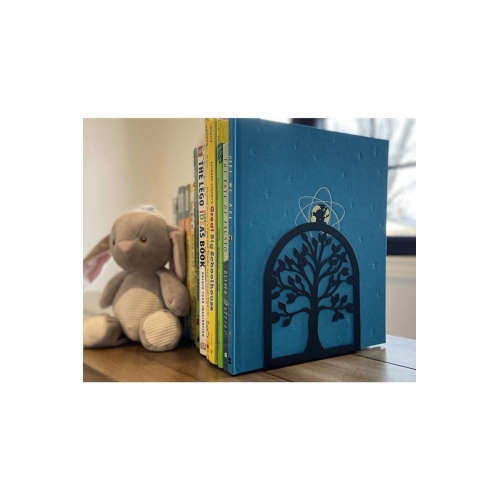 Ağaç Desenli Kitap Desteği - Hediyelik Dekoratif Estetik Kitap Tutucu (2'li Set ) Siyah Ağaç Desenli Kitap Desteği - Hediyelik Dekoratif Estetik Kitap Tutucu (2'li Set ) Siyah