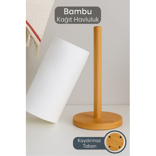 Ahşap Bambu Kağıt Havluluk, Masa Üstü Rulo Kağıt Havlu Dik Havlu Peçetelik Glrshop Ahşap Bambu Kağıt Havluluk, Masa Üstü Rulo Kağıt Havlu Dik Havlu Peçetelik Glrshop