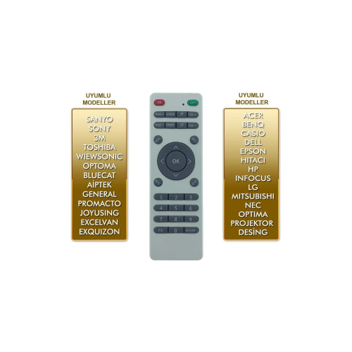 AKILLI PROJEKSİYON KUMANDA UNIVERSAL TÜM MODELLERE UYUMLU V4 RK-4 AKILLI PROJEKSİYON KUMANDA UNIVERSAL TÜM MODELLERE UYUMLU V4 RK-4