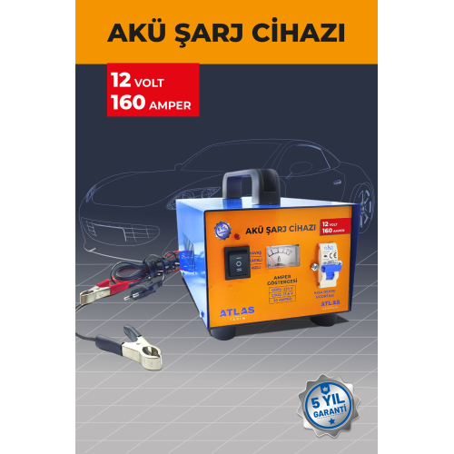 Akü Şarj Cihazı 12 Volt 160 Amper 5 Yıl Garanti