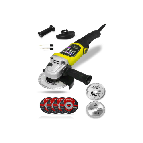 Alman 3500 W Professional Sjs Çift Metal Şanzuman Avuç Içi Taşlama Makinesi Spiral Taşlama Sarı