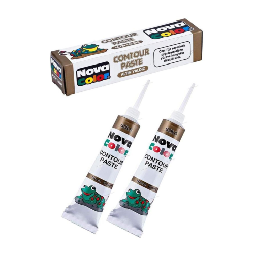 Altın Sarı Kontür Boyası 25 ml 2 Adet Cam Vitray Boyası Kontur Gold Vitray Çalışması Altın Sarı Kontür Boyası 25 ml 2 Adet Cam Vitray Boyası Kontur Gold Vitray Çalışması
