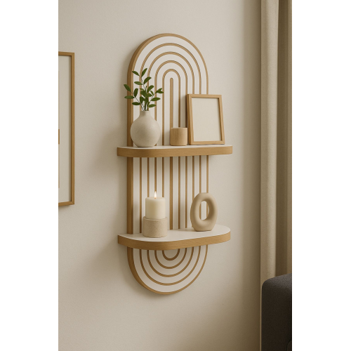 Arya dekoratif duvar rafı balkon dekor rafı mdf beyaz 70*20 cm Arya dekoratif duvar rafı balkon dekor rafı mdf beyaz 70*20 cm