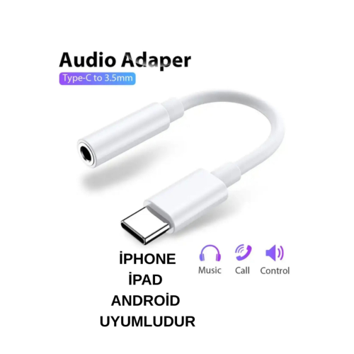 ? Aux Type-c To 3.5mm Jack Kulaklık Dönüştürücü | Iphone, Ipad Ve Type-c Cihazlar Ile Uyumlu ? ? Aux Type-c To 3.5mm Jack Kulaklık Dönüştürücü | Iphone, Ipad Ve Type-c Cihazlar Ile Uyumlu ?