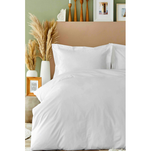 Back To Basic %100 Pamuk King Size Nevresim Takımı Beyaz Back To Basic %100 Pamuk King Size Nevresim Takımı Beyaz