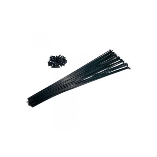 Bisiklet Jant Teli 2mm X 262 [36 Adet] Çift Kat Jantlar [siyah]