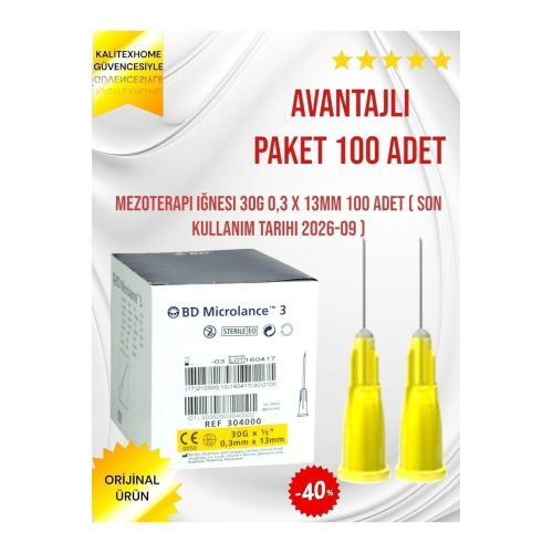 Botox Işlem Iğnesi Iğne Ucu-mezoterapi-botoks-prp-sarı Mezoterapi Iğne Ucu30g 0,3 X 13mm Botox Işlem Iğnesi Iğne Ucu-mezoterapi-botoks-prp-sarı Mezoterapi Iğne Ucu30g 0,3 X 13mm
