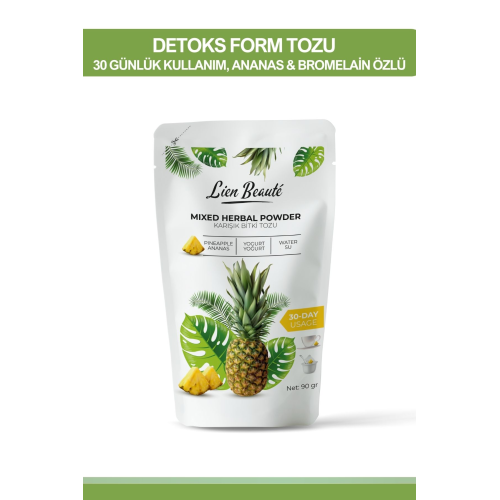 Bromelain Ananas Içeren Detoks Form Çayı Tozu 1 Aylık Kullanım Bromelain Ananas Içeren Detoks Form Çayı Tozu 1 Aylık Kullanım
