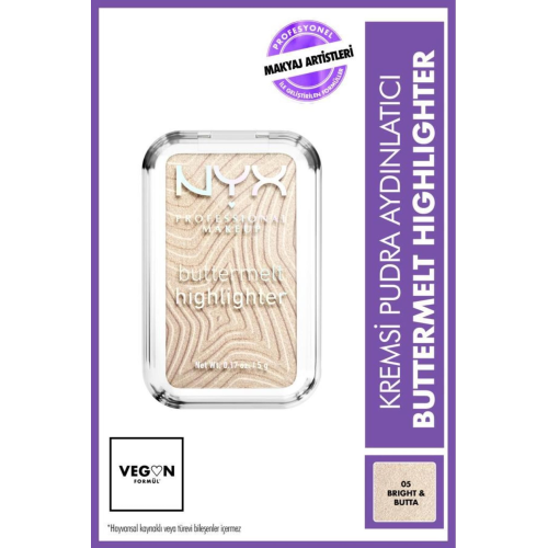 Buttermelt Highlighter Kremsi Pudra Aydınlatıcı - 05 Bright & Butta Buttermelt Highlighter Kremsi Pudra Aydınlatıcı - 05 Bright & Butta