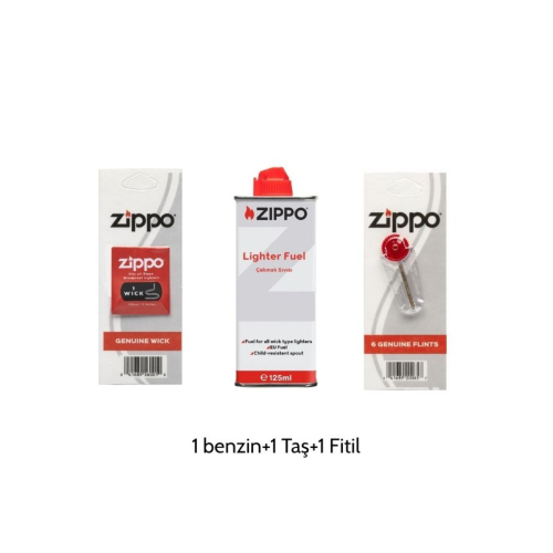 Çakmak Ikmal Seti 1 Bidon Benzin 1 Fitil 1 Paket Taş Set5 Çakmak Ikmal Seti 1 Bidon Benzin 1 Fitil 1 Paket Taş Set5