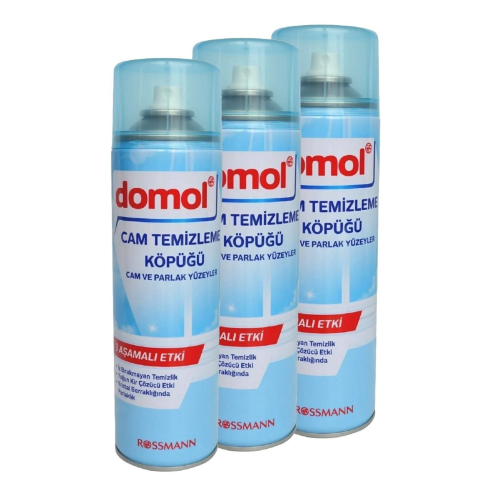 Cam Ve Parlak Yüzeyler İçin Cam Temizleme Köpüğü 500 ml (3 Adet) Cam Ve Parlak Yüzeyler İçin Cam Temizleme Köpüğü 500 ml (3 Adet)
