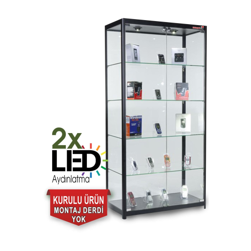 Camlı Vitrin - Camlı Dolap - Camlı Koleksiyon Vitrini - Teşhir Vitrini 175x70x30 Camlı Vitrin - Camlı Dolap - Camlı Koleksiyon Vitrini - Teşhir Vitrini 175x70x30
