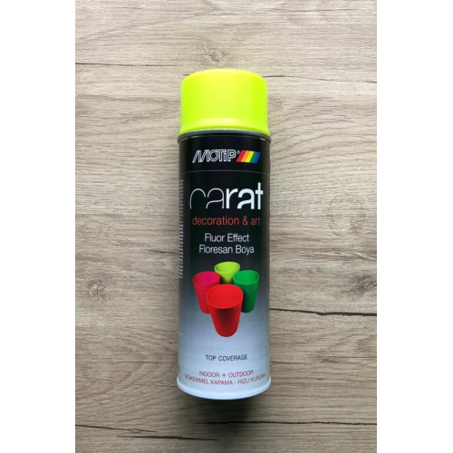 Carat Fosforlu Sarı Sprey Boya 400ml Carat Fosforlu Sarı Sprey Boya 400ml