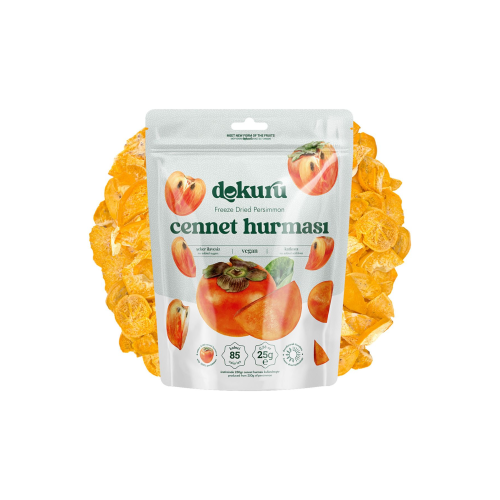 Cennet Hurması Kuru Meyve Cipsi - Dondurularak Kurutulmuş Freeze Dried Çıtır Trabzon Hurması Cennet Hurması Kuru Meyve Cipsi - Dondurularak Kurutulmuş Freeze Dried Çıtır Trabzon Hurması