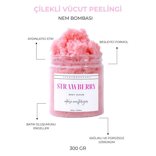 Çilek Özlü Nem Bombası, Anında Batık Karşıtı El-vücut Peeling Çilek Özlü Nem Bombası, Anında Batık Karşıtı El-vücut Peeling