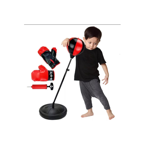 Çocuk Boks Standı 70-105 Cm Refleks Topu Boks Seti Eldiven Çocuk Boks Standı 70-105 Cm Refleks Topu Boks Seti Eldiven