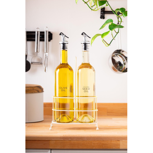 Cremma 2'li Standlı Yağlık 750ml Beyaz Cremma 2'li Standlı Yağlık 750ml Beyaz
