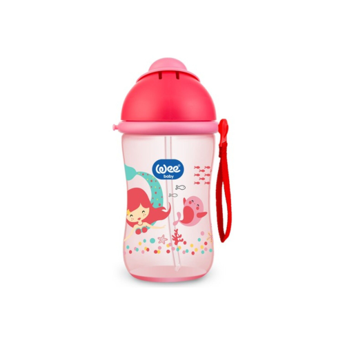 Desenli Pipetli Bardak 380 ml Pembe 6 Ay / 171 Desenli Pipetli Bardak 380 ml Pembe 6 Ay / 171