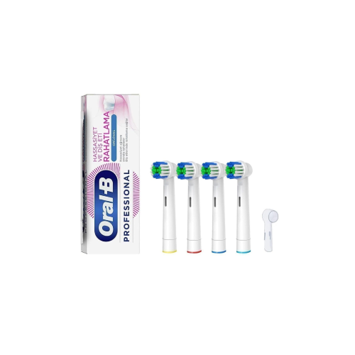 Diş Macunu - Şarjlı Diş Fırçaları için 4 Adet Muadil Pricesion Clean Yedek Başlık - 1 Adet Kapak Diş Macunu - Şarjlı Diş Fırçaları için 4 Adet Muadil Pricesion Clean Yedek Başlık - 1 Adet Kapak