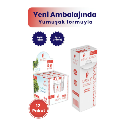 Doğal Karpuz Aromalı Damla Sakızlı Şekersiz Sakız 20 Grx12 Adet