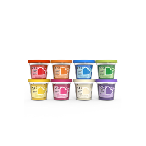 Doğal Oyun Hamuru - Mini-Cup- 8'li Set (8x65gr)