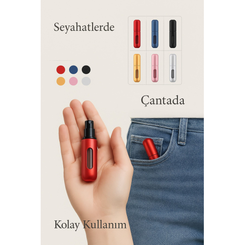 Doldurulabilir Mini Parfüm Şişesi 5 Ml - Cep Parfüm Şişesi Doldurulabilir Mini Parfüm Şişesi 5 Ml - Cep Parfüm Şişesi