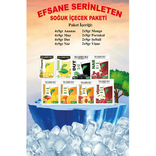 Efsane Serinleten Soğuk Toz Içecek 24 Adet Karışık Meyve Paketleri Efsane Serinleten Soğuk Toz Içecek 24 Adet Karışık Meyve Paketleri
