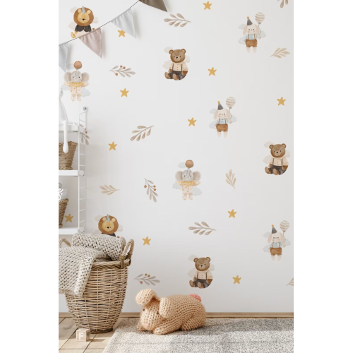 Eğlenceli Hayvanlar Çocuk Odası Duvar Sticker Seti Eğlenceli Hayvanlar Çocuk Odası Duvar Sticker Seti